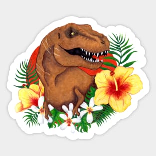 Tropical Dinosaur Sticker